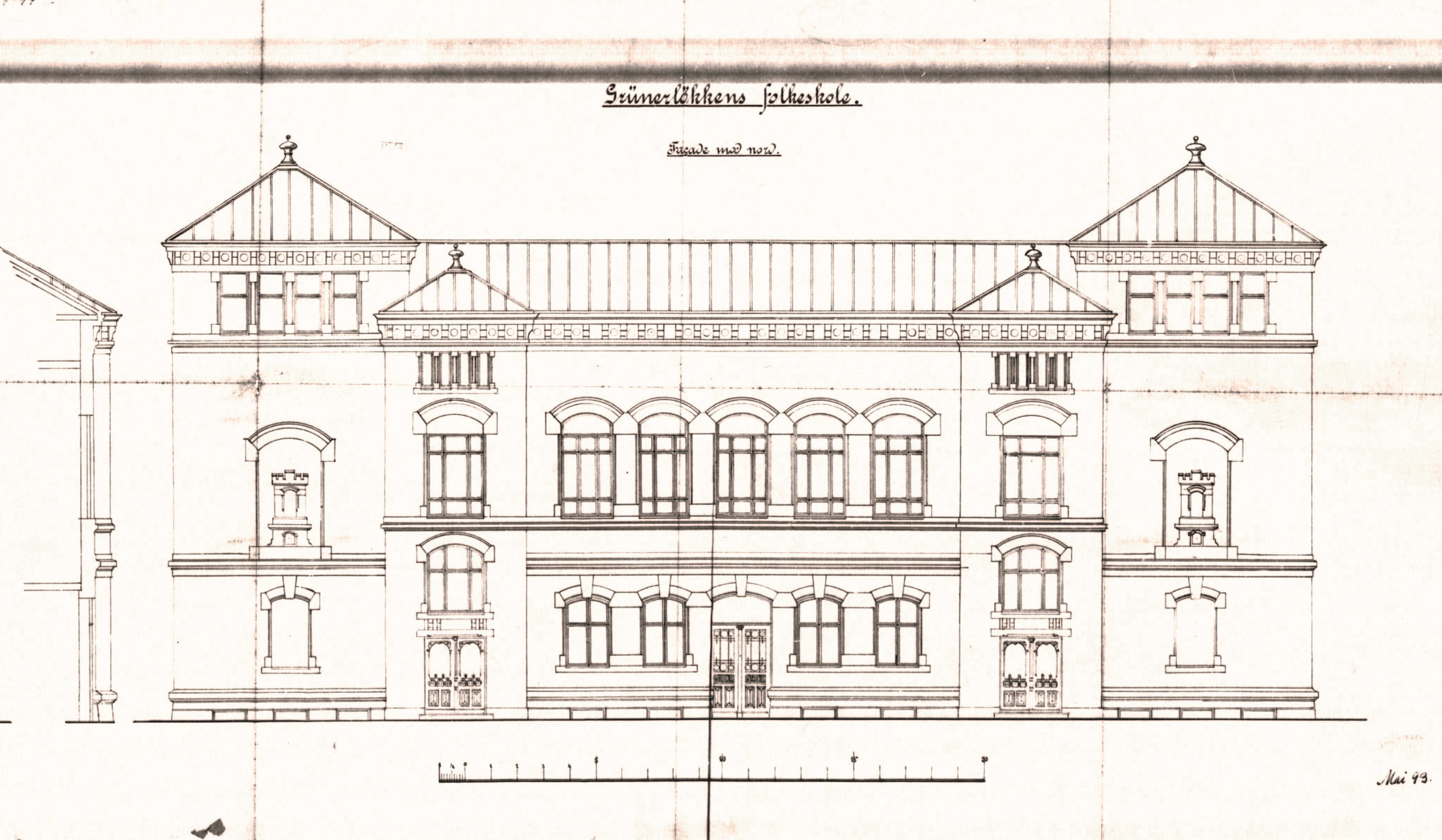Foto: Arkitekttegning av Grünerløkka skole Arkitekttegning av Grünerløkka skole