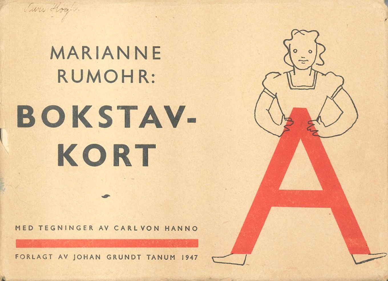 Foto: Oslo Skolemuseum MRs bokstavkort